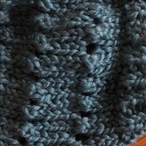 Brand New Dark Teal Hat/Beanie With Pompom - Picture 2 of 5